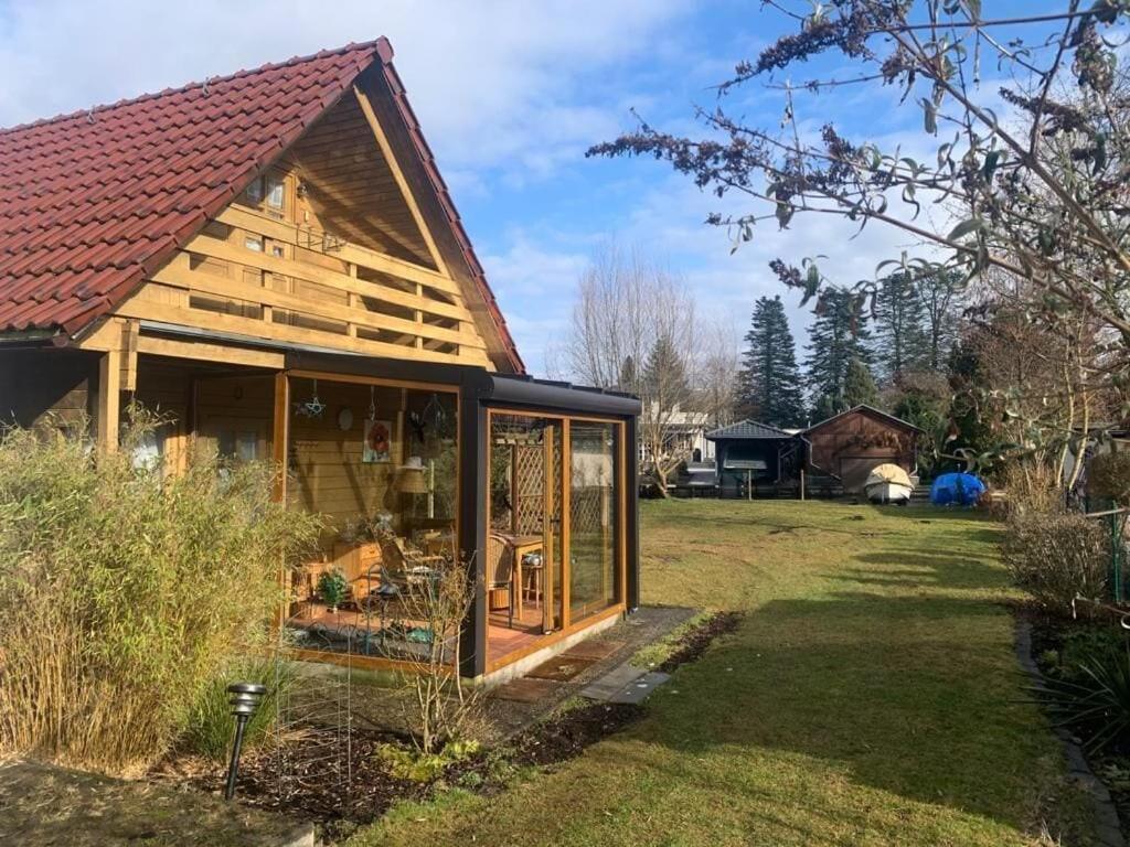 Holzhaus Mit Direktem Wasserzugang In Berlin-Koepenick Esterno foto